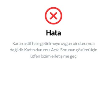 Papara Kartı Aktive Edemiyorum!