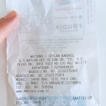 Watsons İade İşlemi