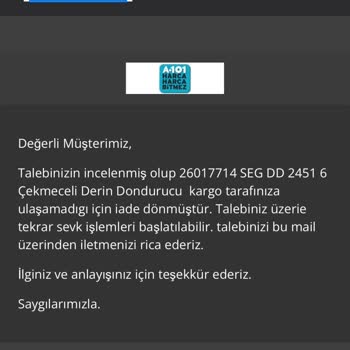 A101 Derin Dondurucu Ve Para İadesi
