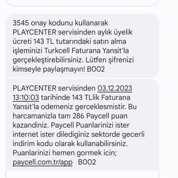 Turkcell Paycell Hesabımdan Rızam Dışında Mobil Ödeme Yapıldı