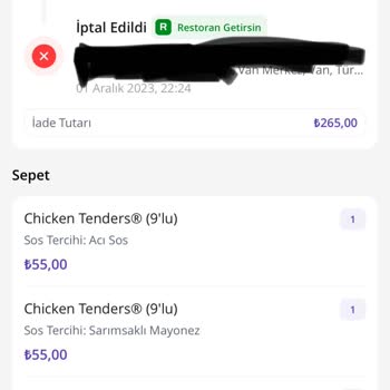 Burger King Bir Şube Üzerinden Geciken Sipariş Hakkında Şikayet