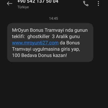 Mroyun.com Dan Gelen Mesajlar