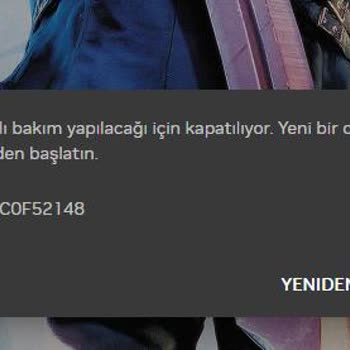 Geforce Now "Sunucu Planlı Bakım Yapılacağı İçin Kapatılıyor." Hatası.