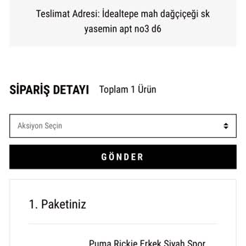 Sporjinal Ürün Kargoya Teslim Edilmedi