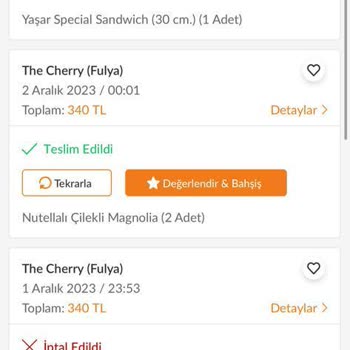 Trendyol Yemek Sipariş İptalinde Yaşanan Mağduriyet