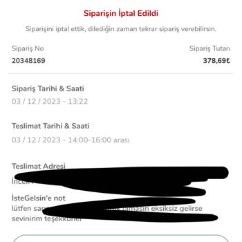 istegelsin Sipariş Hüsranı: Beklentiler Karşılanmadı