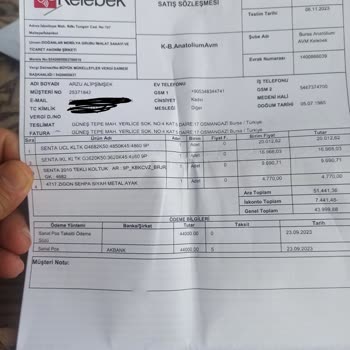 Kelebek Mobilya Ürün Hatası Ve Teslimat Olmaması