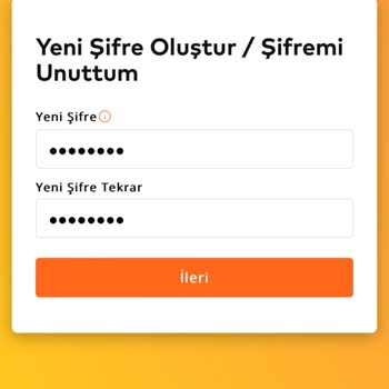 Masterpass Şifre Yenileme İşlemi