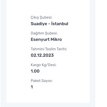 Sürat Kargo Paketimi Bana Teslim Et