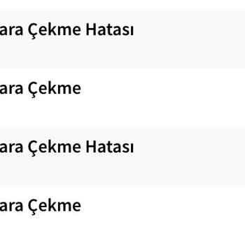 Misli Para Çekme Hatası