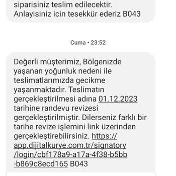 Dijital Kuryenin Umursamazlığı Ve Müşteriyi Bilgilendirmemesi