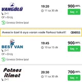 Best Van Turizm Yüksek Fiyat Farkı