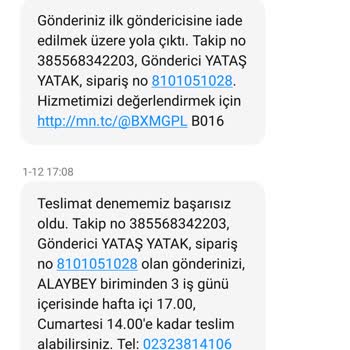 Yataş Kargomu MNG Kargo'nun Erken İade Etmesi