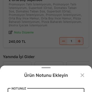 Pizza Hut Sipariş Yanlış Olması