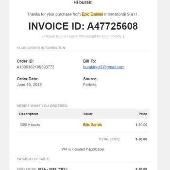 Epic Games Hesabım Ele Geçirildi