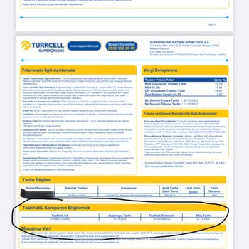 Turkcell Superonline Taahhüt Bitmeden Alınan Ücret Farkı
