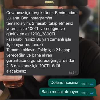 WhatsApp İstenmeyen Mesaj