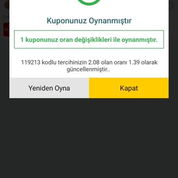Nesine Oran Yanıltması Ve Bilgilendirme Yapmadan Kupon Oynatması