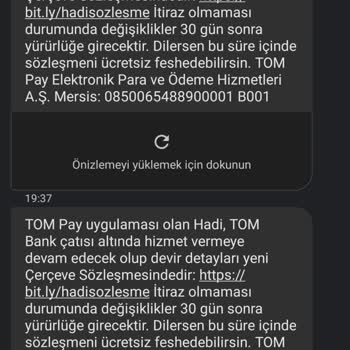 Tom Pay Bilgim Dışında Hesap Açılımı