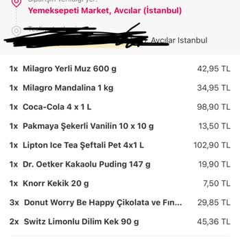Yemeksepeti Market Sorunumu Çözmedi Beni Mağdur Etti