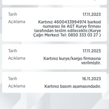 AGT Kurye Firması Ziraat Bankası Genç Kart