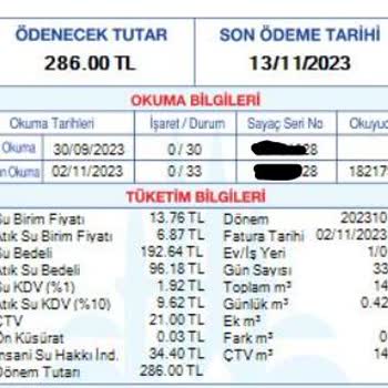 İSKİ Yüksek Fatura Ve Etik Olmayan Tutar