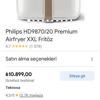 PHILIPS Ev Aletleri Philips Airfryer Duman Sorunu