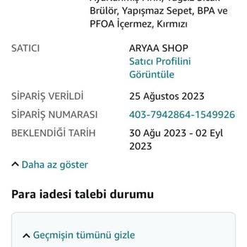 Amazondan Ödemsi Yapılan Ama Gelmeyen Sipariş