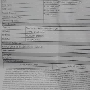 Omix Garantiye Göndermeme Rağmen Hiçbir İşlem Yapılmadan Geri Gönderdi
