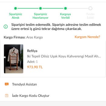 Trendyol Kargo Siparişim 7 Gündür Gelmiyor