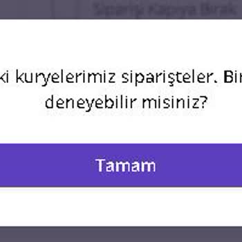 Getir Kurye Siparişte Birazdan Tekrar Deneyin
