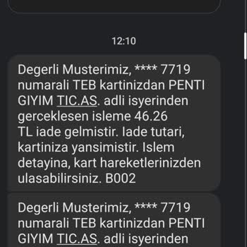 Penti İptal Mağduru İndirimden Yararlanamadım