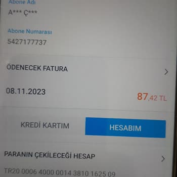Türk Telekom Kontörlü Hattıma Kesilen Fatura