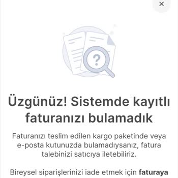 Hepsiburada Ürün Faturası Kesmiyor.