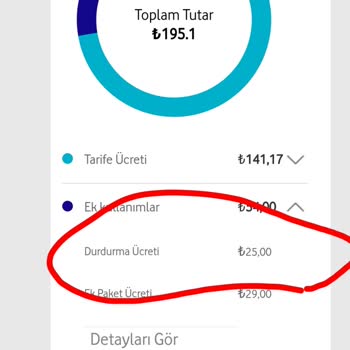 Vodafone Ekstra Paket Ücreti Ekliyor