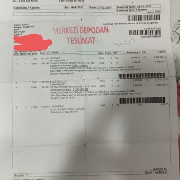 Electrolux Çamaşır Makinesi Lastiği Bulunmaması Ve Ücret İstemesi