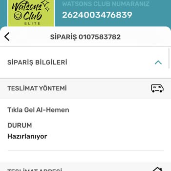 Watsons Ne Siparişlerimi Verdi Ne De Paramı