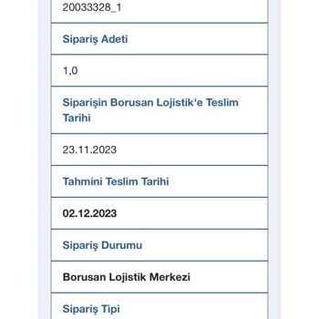 Borusan Lojistik Kargo Süreci Ve Teslimat Sorunu