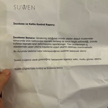 Suwen Pijama Pişmanlığı Bir Daha Asla Almam
