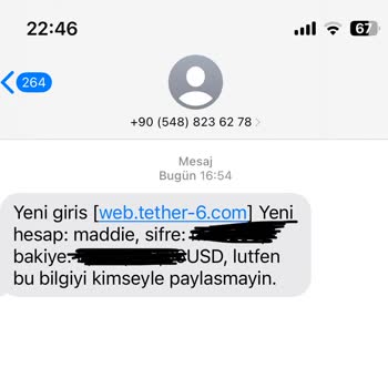 Ne Olduğu Bilinmeyen Hesap Bilgileri Tether İle İlgili