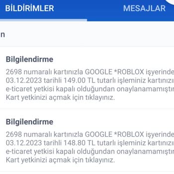 Google Roblox Satın Alınmadı