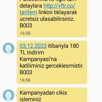 Vodafone İznim Olmadan Hattıma Tanımlanan Tarife