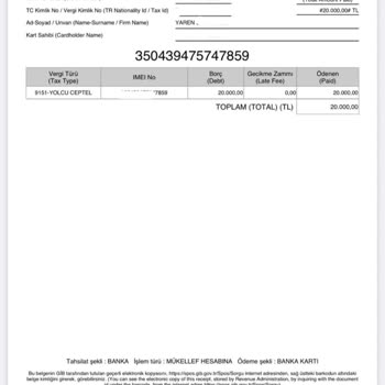 İnteraktif Vergi Dairesi Telefon Harç Bedeli Ücret İadesi Yapmıyor