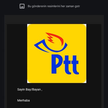 PTT Kargo PTT Bilgim Dışı İşlem Bildirimi