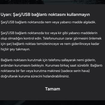 Samsung Telefon A54 Nem Algılandı Hatası Yüzünden Telefonum Şarj Olmuyor