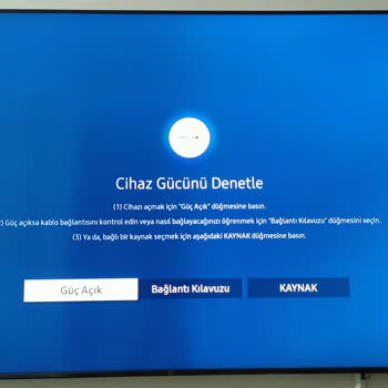 Samsung AU8000 65 İnç Ekran Kararması