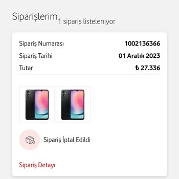 Vodafone Faturaya Ek Cihazın İptal Oluşu Ve Silinmeyen Borç