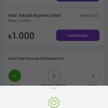Hadi TOM Pay Hadi Veresiye Limiti Kullanılmıyor