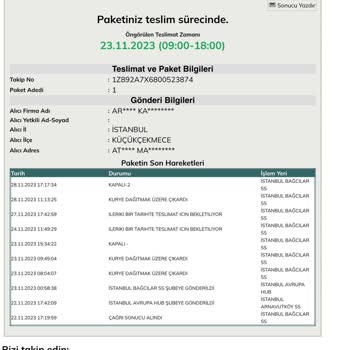 UPS Türkiye Kargo Kaybı Ve İletişim Sorunu
