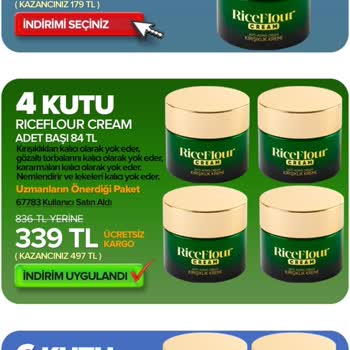 Riceflourturkiye.net Kremi Geri İade Etmek İstiyorum Ürünü